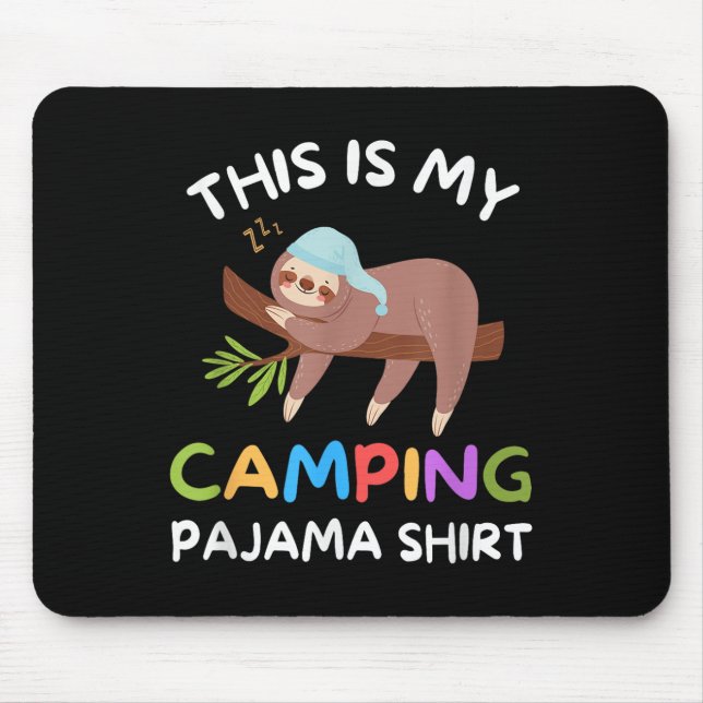 Mousepad Camper Engraçado Dormindo Lama Este É O Meu Campin (Frente)