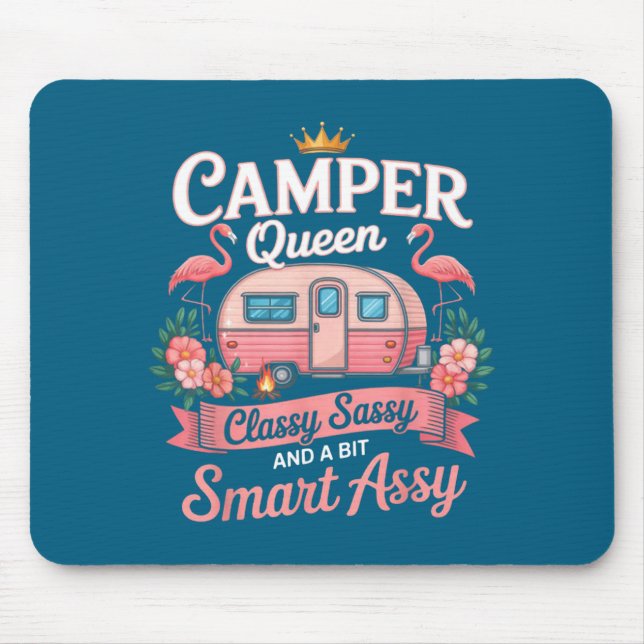 Mousepad Camper Queen Cly Sy Smart Y Camng Rv Women  (Frente)