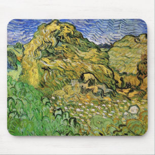 Mousepad Campo com Montes de Trigo por Vincent van Gogh
