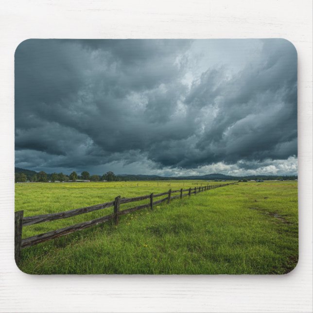 Mousepad Campo com uma Cerca de Madeira (Frente)