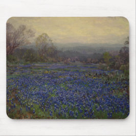 Mousepad Campo de flores de Bluebonnet (paisagem rural)