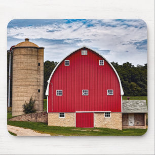 Mousepad Campo de Fotografia Rural Cena Farmhouse USA Count