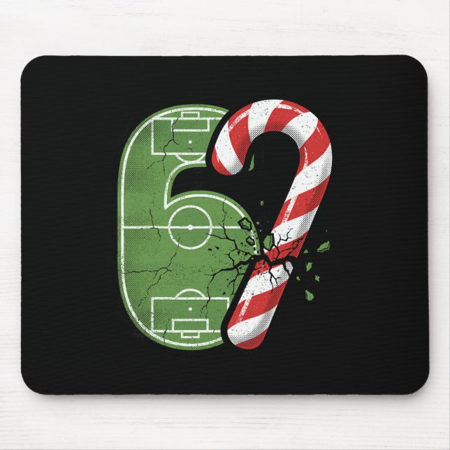 Mousepad Campo de Futebol de Natal 67 Quebrado Funny Natal (Frente)