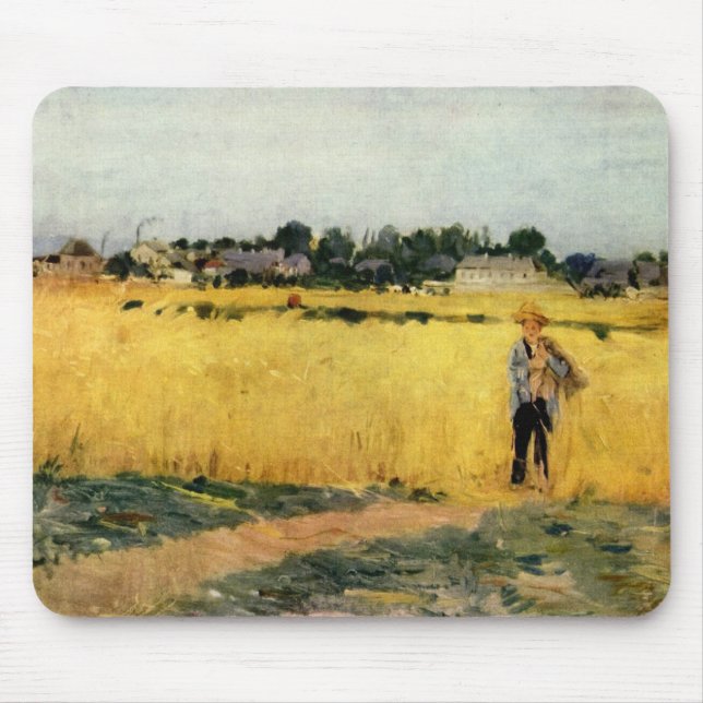 Mousepad Campo de grãos (por Berthe Morisot) (Frente)