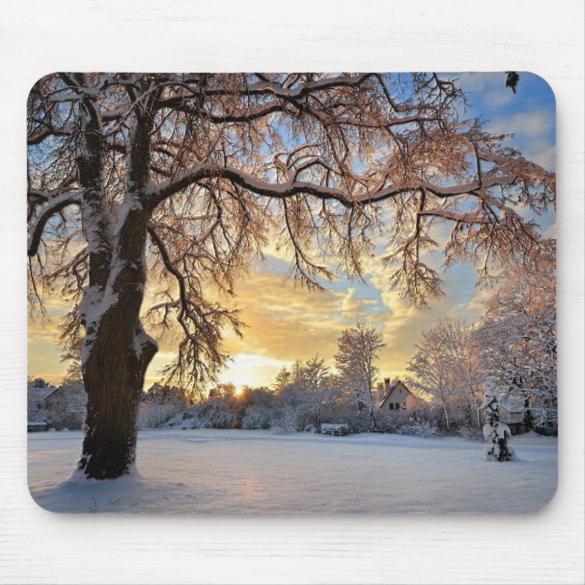 Mousepad Campo De Inverno Na Letónia (Frente)
