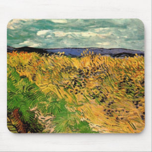 Mousepad Campo de Trigo com Centáureas de Vincent van Gogh