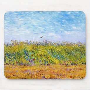 Mousepad Campo de trigo com uma cotovia por Vincent van