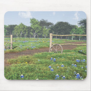 Mousepad Campo do tapete do rato dos Bluebonnets