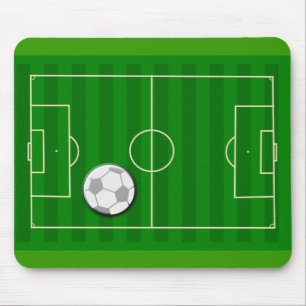Mousepad Campo e bola de futebol