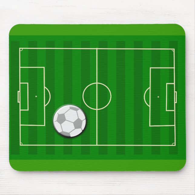 Mousepad Campo e bola de futebol (Frente)