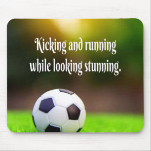 Mousepad Campo verde inspiracional de futebol