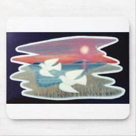 Mousepad Campos Brancos Voando