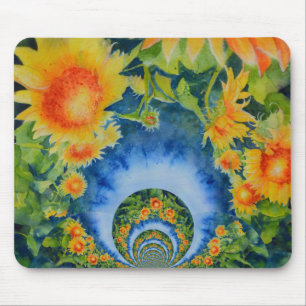 Mousepad Campos de girassol para sempre