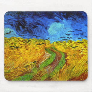 Mousepad Campos de trigo com Corvos Van Gogh de Belas Artes