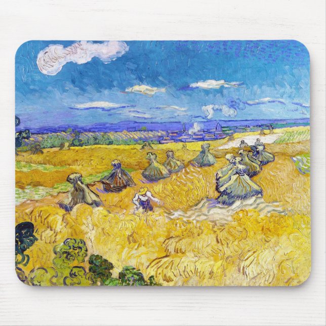 Mousepad Campos de Trigo com Reaper Van Gogh Vincent (Frente)