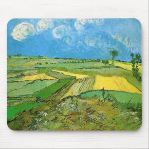 Mousepad Campos de Trigo de Van Gogh em Auvers Sob o Céu Nu