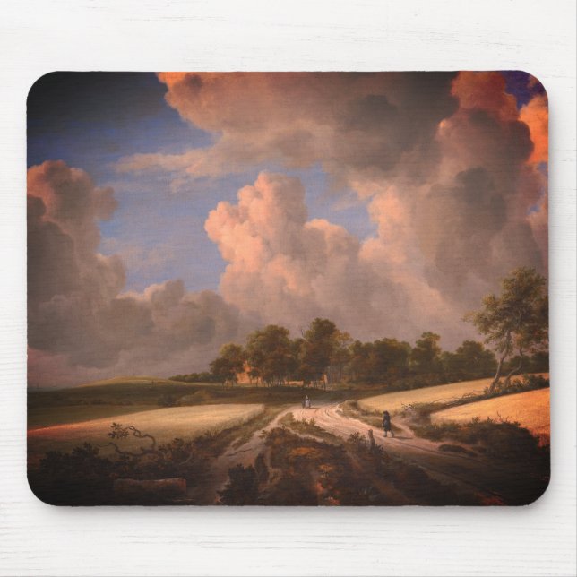 Mousepad Campos de trigo de van Ruisdael: (Frente)