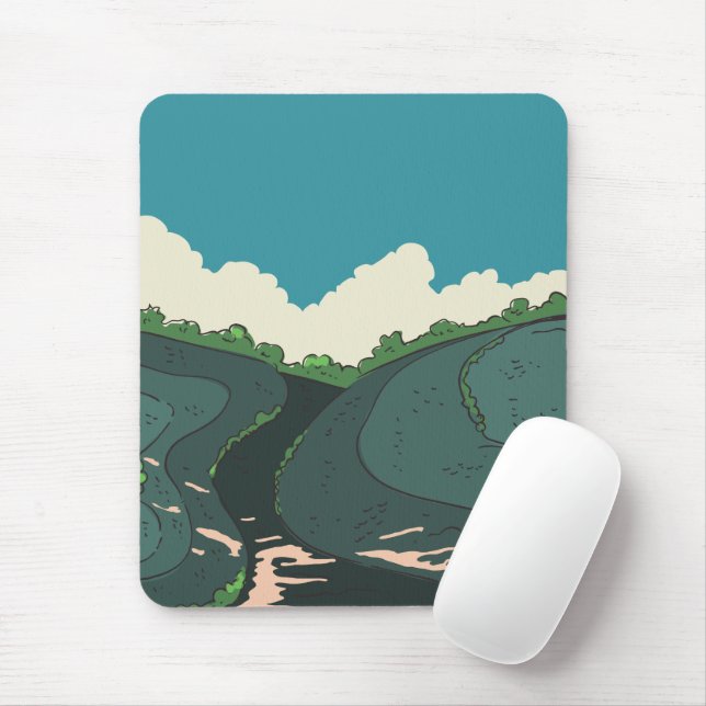 Mousepad Campos Japoneses (Com mouse)
