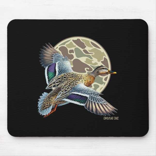 Mousepad Camuflagem Camo Duck Camuflage Duck Voando Motosle (Frente)