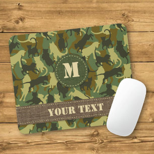 Mousepad Camuflagem Cats Woodland