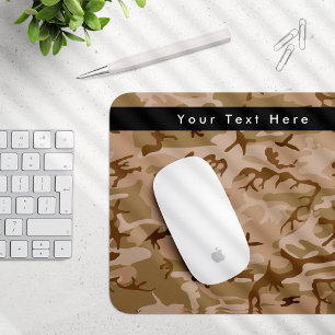 Mousepad Camuflagem Deserto, Camuflagem Marrom, Militar, Ex