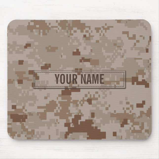 Mousepad Camuflagem do deserto de Digitas customizável (Frente)