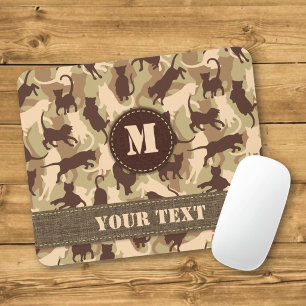 Mousepad Camuflagem do Deserto de Gatos
