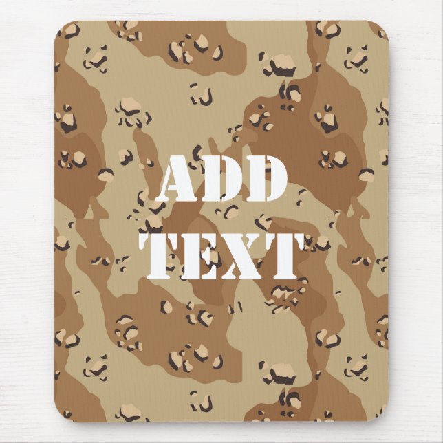 Mousepad Camuflagem do Deserto Militar 'Chocolate Chip' (Frente)
