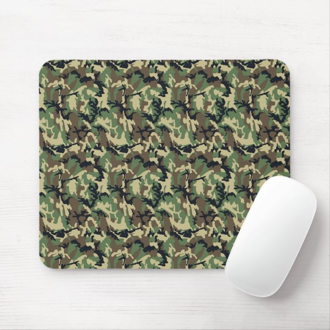 Mousepad Camuflagem Florestal (Com mouse)