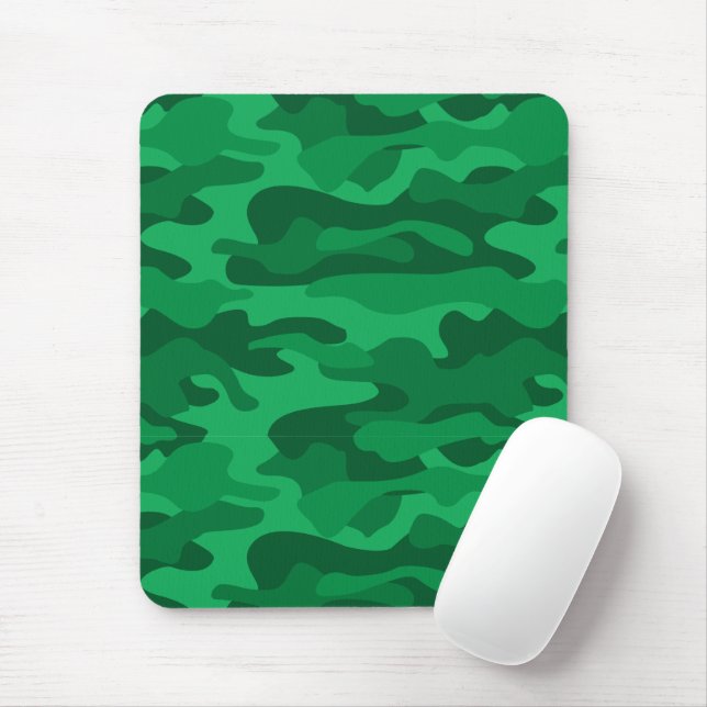 Mousepad Camuflagem Monocolor Verde Espanhol (Com mouse)