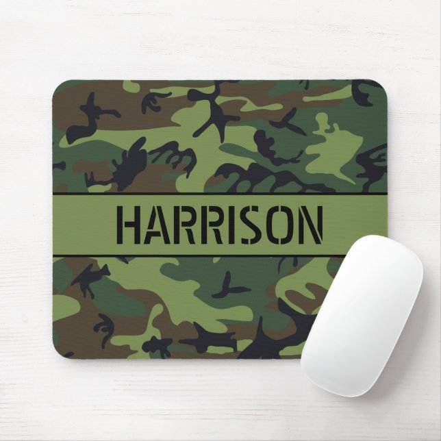 Mousepad Camuflagem Monogramada (Com mouse)
