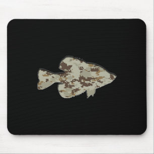Mousepad Camuflagem Pan Fish Silhouette Digital Camo Crappi