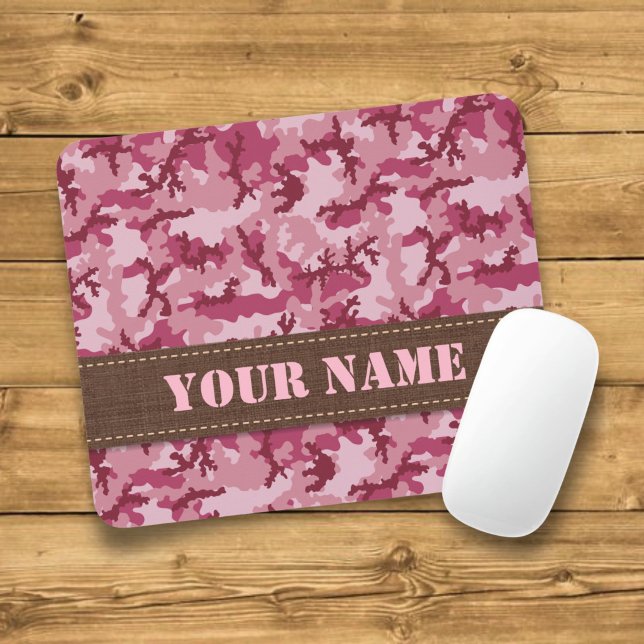 Mousepad Camuflagem rosa (Criador carregado)