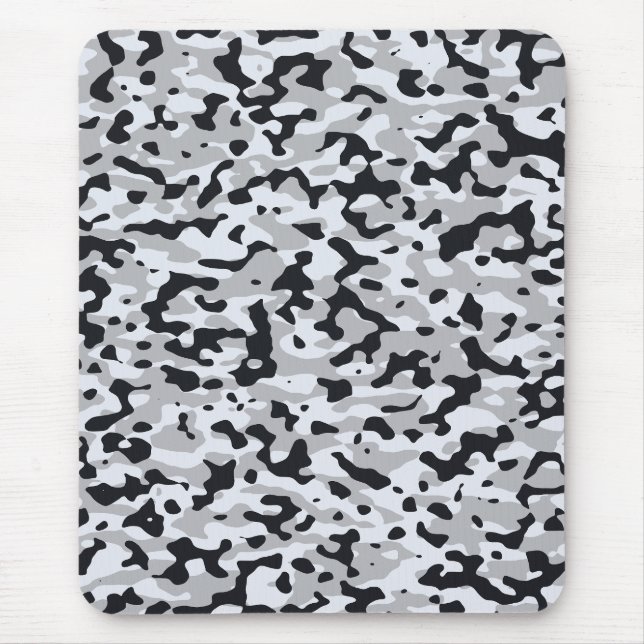 Mousepad Camuflagem urbana de alto contraste (Frente)