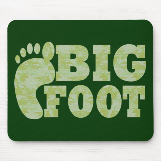 Mousepad Camuflagem verde Texto do pé-direito (Frente)