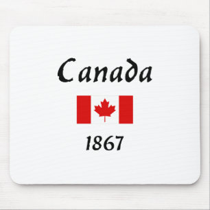 Mousepad Canadá 1867 Antiga Cor da Luz do Sinalizador Balth