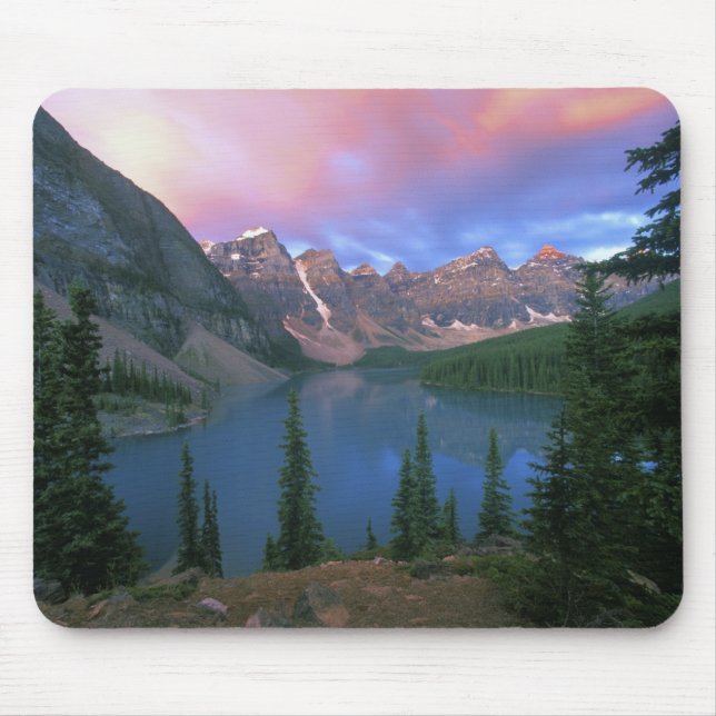 Mousepad Canadá, Alberta, Lago Moraine ao Amanhecer, Banff (Frente)