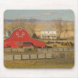 Mousepad Canadá, Alberta, Pincher Creek: Celeiro Vermelho e