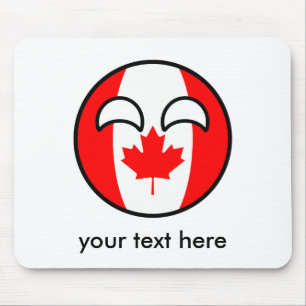 Mousepad Canadá Geeky de tensão engraçado Countryball