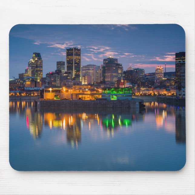 Mousepad Canadá, Montreal, panorama e Porto Antigo (Frente)