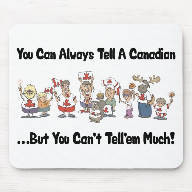 Mousepad Canadense engraçado (Frente)