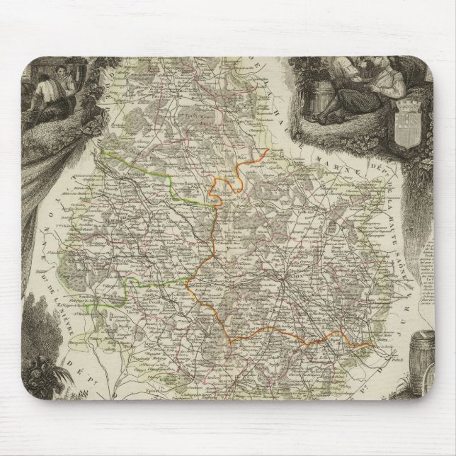 Mousepad Canais e estradas (Frente)