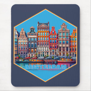 Mousepad Canal Amsterdã Holanda Europa