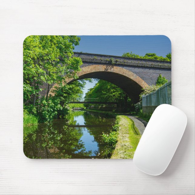 Mousepad Canal de Huddersfield e Viaduto da Moinho Whitacre (Com mouse)