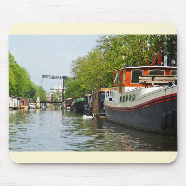 Mousepad Canal em Amsterdã (Frente)