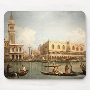 Mousepad Canaletto - Vista da bacia de San Marco Veneza