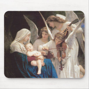 Mousepad Canção dos Anjos (1881) por Bouguereau