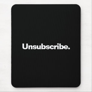 Mousepad Cancelar assinatura de uma palavra de minimalismo