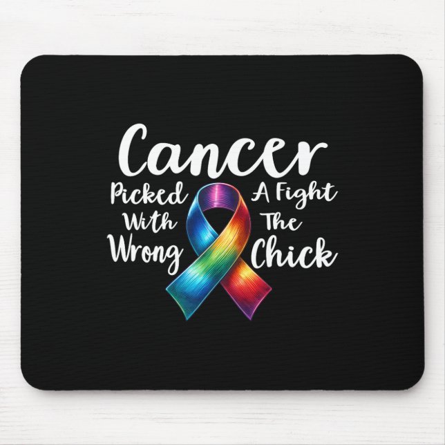Mousepad Cancer Combateu Com O Pintinho Errado Awarene (Frente)
