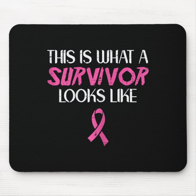 Mousepad Cancer Da Mama Que Sobrevivência Se Parece Com Con (Frente)